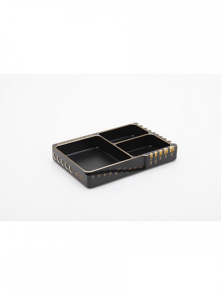 Arrowmax AM-171063 Multi Aluminium Case For Screws (120X80X18MM) Black Golden