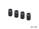 Arrowmax AM-171048 4mm Aluminium Nut For 1/10 Set-Up System Black Golden (4)