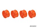 Arrowmax AM-042818 1/10 TC 5 Spoke Split Rims +3MM Offset Orange (4)