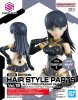 Bandai 5068847-NA - 30MS Option Hair Style Parts Vol.12 Type Straight Hair 1 (Navy 1)