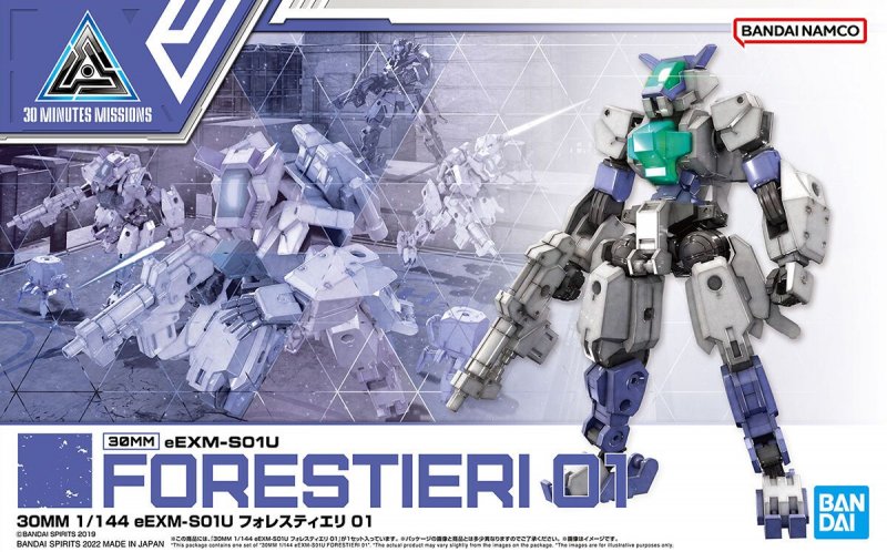 Bandai 5063710 - Forestieri 01 eEXM-S01U 30MM No.46