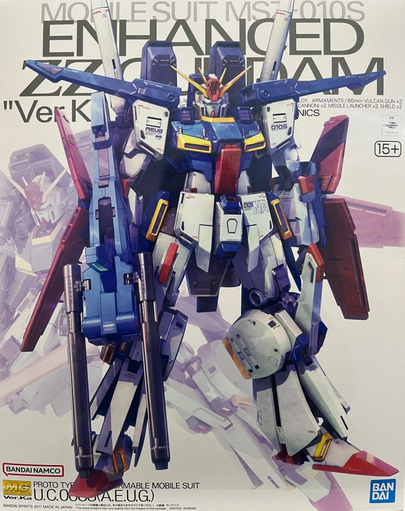 Bandai 5064225 - MG 1/100 MSZ-010S Enhanced ZZ Gundam Ver.Ka