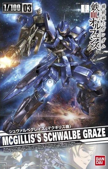 Bandai 5063073 - 1/100 Mcgillis's Schwalbe Graze No.03