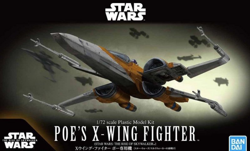 Bandai 5058312 - 1/72 Poe\'s X-Wing Fighter (Star Wars: The Rise of Skywalker)