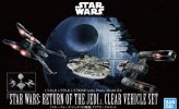 Bandai 5058212 - Star Wars: Return of The Jedi Clear Vehicle Set (1/144 , 1/350 & 1/2700000)