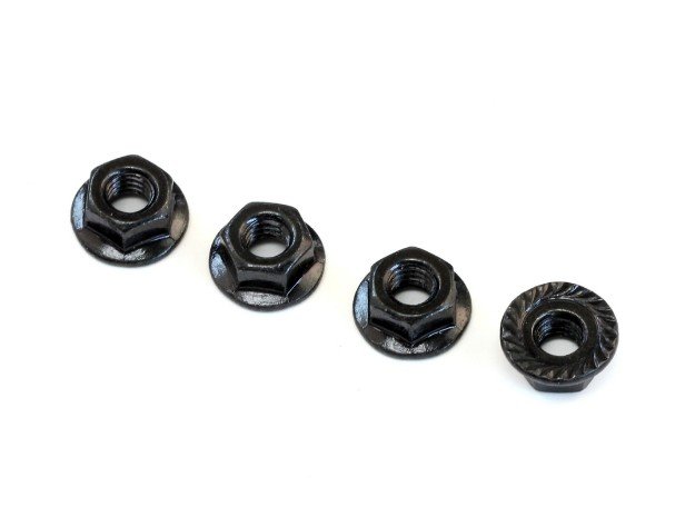 Destiny DES-D10117 4mm Flanged Nut, 4 pcs