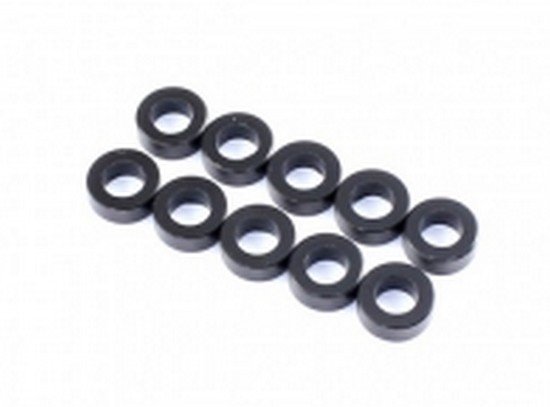 Destiny DES-O10205 3x5.5x1.5mm Aluminum Spacer (Black), 10 pcs