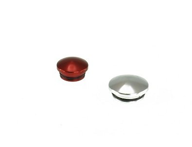 EDS 199009 - 18mm Red & 22mm Silver Aluminum End Cap (2)