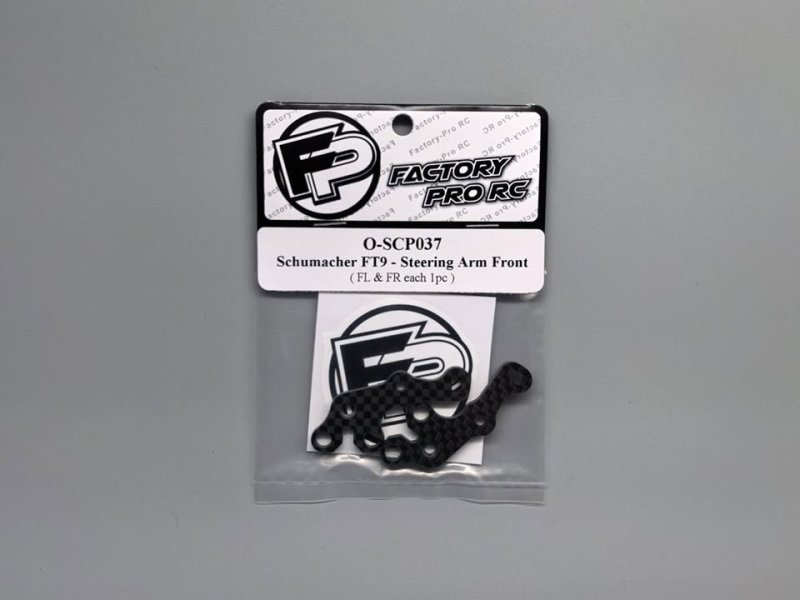 Factory Pro FP-O-SCP037 Schumacher FT9 - Steering Hub Plate Front - Graphite (1pair)
