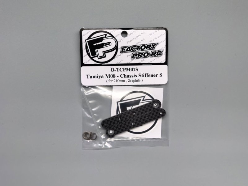 Factory Pro FP-O-TCPM01S Tamiya M08 - Chassis Stiffener S (for 210) - Graphite