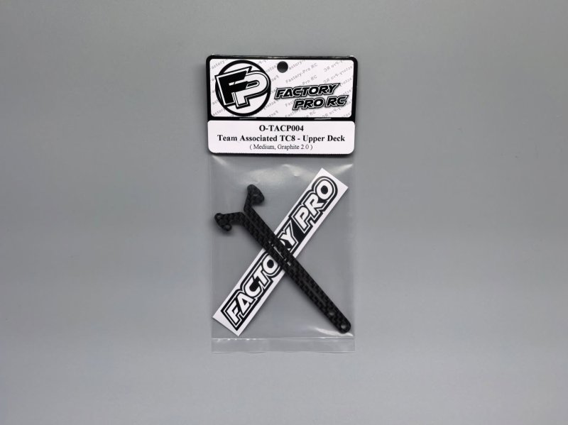Factory Pro FP-O-TACP004 Team Associated TC8 - Upper Deck Medium - Graphite 2.0