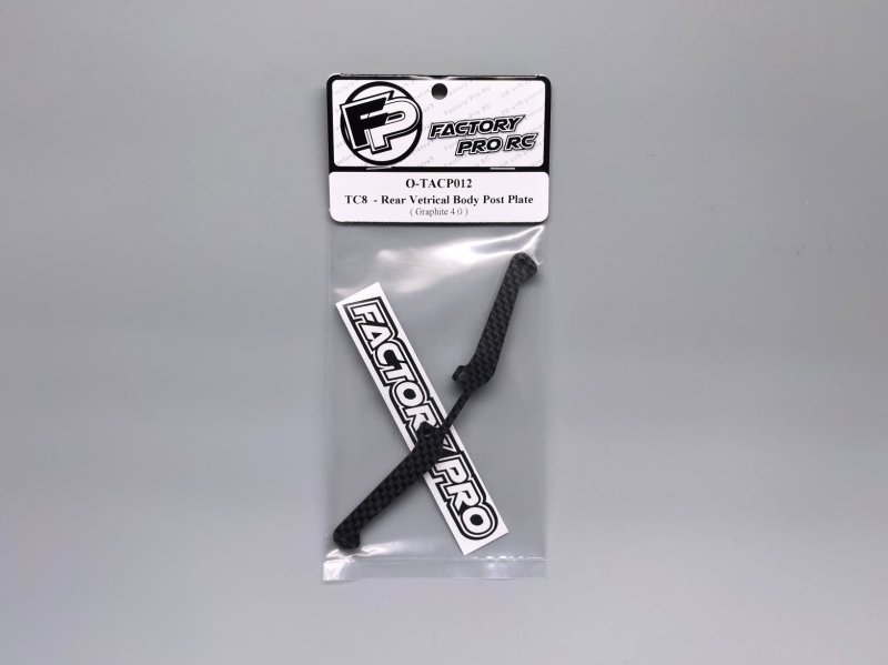 Factory Pro FP-O-TACP012 Team Associated TC8 - Rear Vetrical Body Post Plate - Graphite 4.0