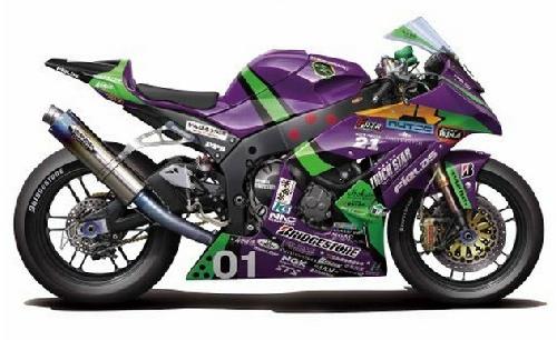 Fujimi 14134 - 1/12 Eva-01 RT TRICK*STAR FRTR Kawasaki ZX-10R 2011 (Model Bike)