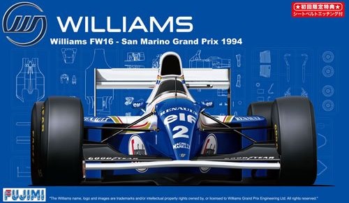 Fujimi 09099 - 1/20 GPSP-20 Williams FW16 San Marino GP 1994 DX Deluxe