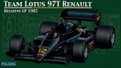 Fujimi 09074 - 1/20 GP-25 Team Lotus 97T Renault Belgium GP 1985(Model Car)
