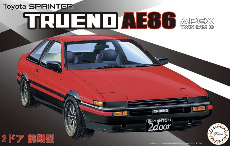 Fujimi 04629 - 1/24 ID-183 Toyota Sprinter Trueno AE86 Apex Twin Cam 16