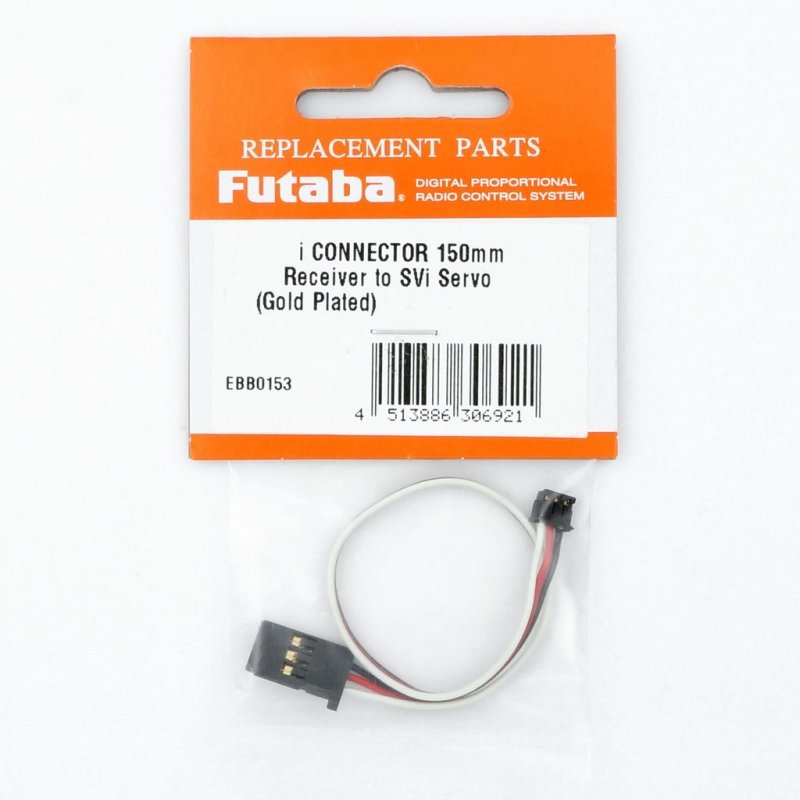 FUTABA 150MM i-CONNECTOR CORD CABLE SVi TO RECEIVER 30-STRAND WIRE EBB0153