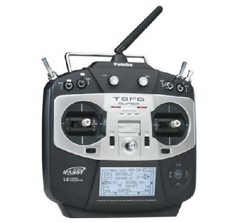 Futaba 8FGSH - 8FGH Super 2.4GHz FASST Heli Radio System w/R6208SB RX/220v/no rx batt