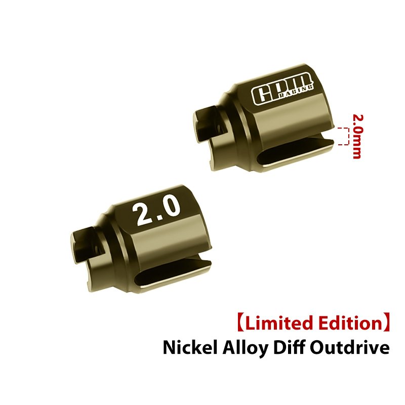 ARRMA MINI KRATON 3S Nickel Alloy Front / Rear Differential Outdrive (Limited Edition) - GPM MAKM039SA