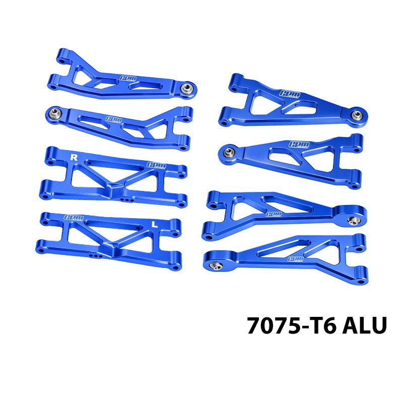 ARRMA MINI KRATON 3S 7075-T6 Alloy Front & Rear Suspension Arms Kit - GPM MAKM4567