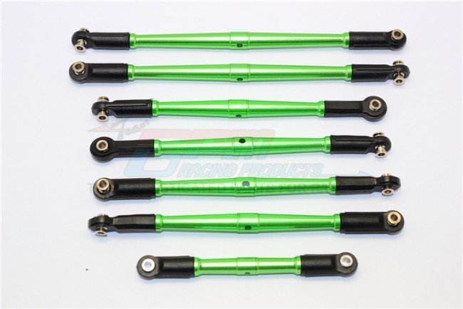 ARRMA NERO 6S BLX Monster Truck Aluminum Tie Rods 7pc set - GPM MAN160