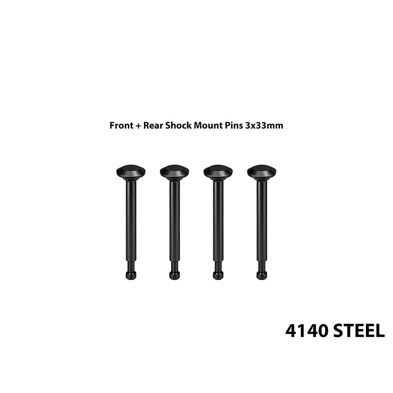 ARRMA Talion 6S EXB 4140 Steel Front + Rear Shock Mount Pins 3x33mm - GPM MTV6/PIN33