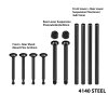 ARRMA Talion 6S EXB 4140 Steel Front & Rear Suspension Pins And Shock Mount Pins - GPM MTV6/10PIN