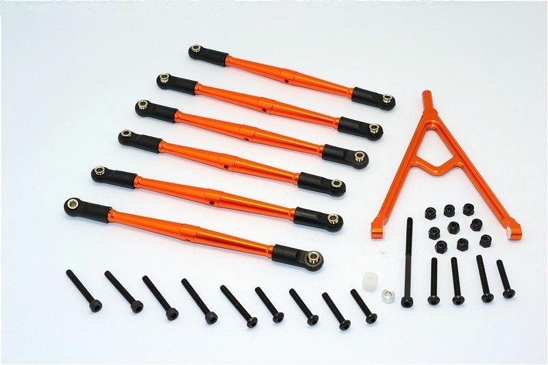 Axial Racing SCX10 Aluminium Adjustable Link Parts With Mount For 308mm Wheelbase - 7pcs set - GPM SCX15049/308