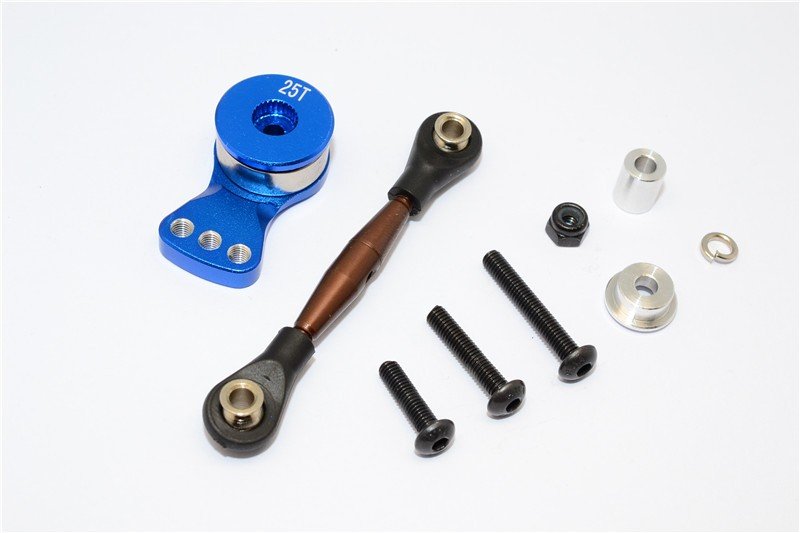 Axial Racing Yeti Spring Steel Anti-thread Tie Rod With Aluminium Hi-torque Servo Saver 25T- 1set - GPM YT16025STM