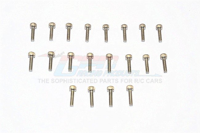 SUS304 Stainless Steel Cap Head Socket Screws M2.5x8mm - 20pcs - GPM SUS2.5X8