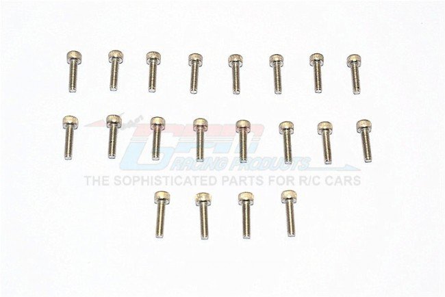 SUS304 Stainless Steel Cap Head Socket Screws M2x18mm - 20pcs - GPM SUS2X18