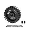 40CR Steel Motor Gear 23T (32 Pitch,Module: 0.8mm,Motor Tooth Diameter: 3.175mm) - GPM MG323T/0.8M