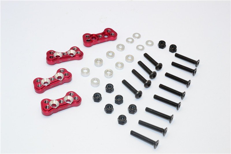 Gmade 1/10 R1 Rock Buggy Aluminium Front + Rear Adjustable Damper Mount - 4pcs set - GPM GM028FR