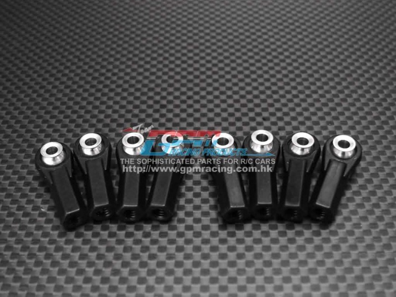 HPI Savage 21 Black Ball Links For Ssav1160 Or Tsav1160 Tie Rod - 8pcs set - GPM TSAV1160/BE