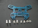 Kyosho Mini Inferno /Mini Inferno 09 Graphite Rear Damper Plate With Screws & Lock Nuts - 1pc set Blue Graphite - GPM GMIF030B