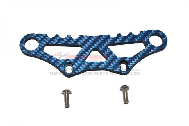 TAMIYA TA08 PRO Carbon Fiber Front Bumper Fixing Plate - 3pc set - GPM FTA8331F