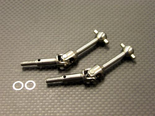 Tamiya TT01 Titanium + Alloy-7075 Universal Swing Shaft With Shims - 1pr set (For TT01, TT02) - GPM TTT2233