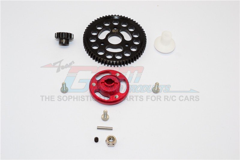 TRAXXAS CRANIAC MONSTER TRUCK Aluminium Spur Gear Adapter+Steel Gear 60T & 16T - 1set - GPM CRA156016T