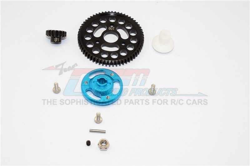 TRAXXAS CRANIAC MONSTER TRUCK Aluminium Spur Gear Adapter+Steel Gear 60T & 17T - 1set - GPM CRA156017T