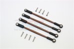 TRAXXAS E-REVO Spring Steel Front/Rear Anti-clockwise Thread Link Rod - 4pcs set (For 1/10 E-REVO, Summit, Revo, E-REVO 3.3, 1/10electric And Nitro Car) - GPM ER049ST