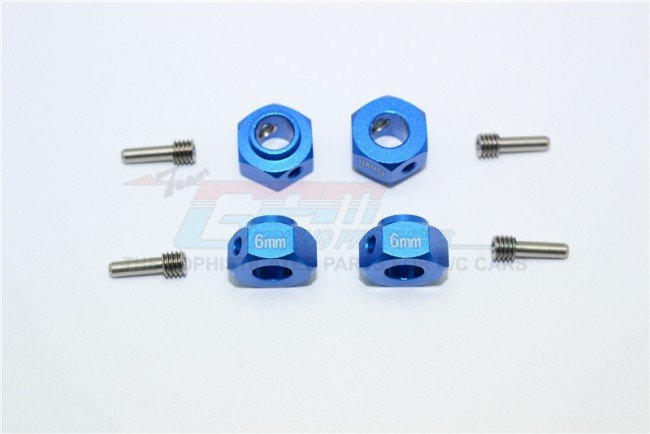 TRAXXAS TRX4 TRAIL CRAWLER Aluminum Wheel Hex Adapters -4pc Per set - GPM TRX4010/6MM