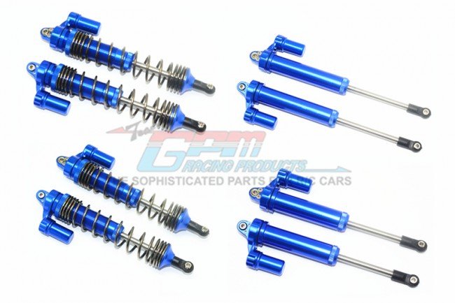 TRAXXAS UNLIMITED DESERT RACER Aluminum Front+Rear L-shape Piggy Back Damper - 8pc set - GPM UDR35960FR/L