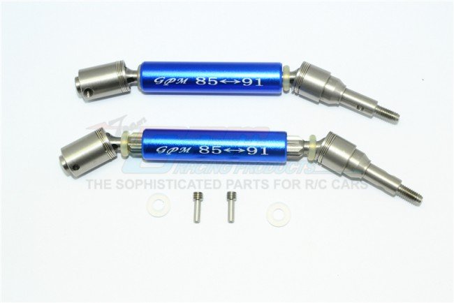 TRAXXAS XO-1 Stainless Steel 304+Aluminum Front CVD Drive Shaft - 6pc set - GPM SXO1280FHA