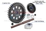 TRAXXAS XRT 8S 40CR Carbon Steel M1.5 Spur Gear 35T + Motor Gear 25T - GPM XRT2535TS