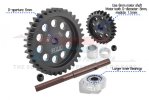 TRAXXAS XRT 8S 40CR Carbon Steel M1.5 Spur Gear 35T + Motor Gear 27T - GPM XRT2735TS