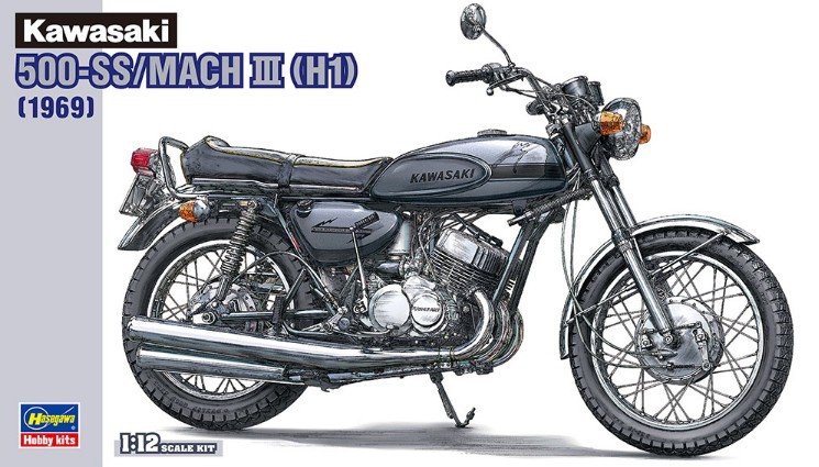 Hasegawa 21510 - 1/12 BK-10 Kawasaki 500-SS/Mach III (H1) 1969