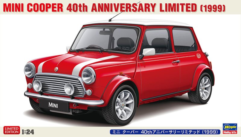 Hasegawa 20739 - 1/24 Mini Cooper 40th Anniversary Limited 1999