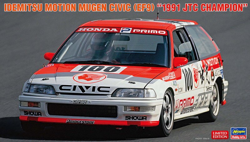 Hasegawa 20763 - 1/24 Idemitsu Motion Mugen Civic (EF9) 1991 JTC Champion