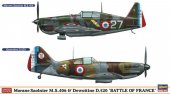 Hasegawa 01941 - 1/72 Morane Saulnier M.S. 406 & Dewoitine D.520 Battle of Fance (2 kits)