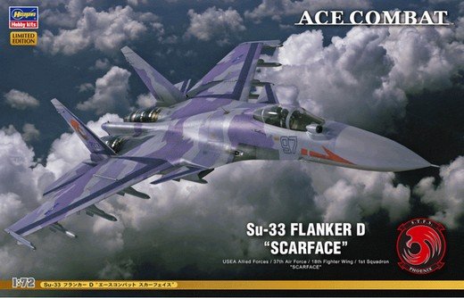 Hasegawa SP332 - 1/72 Su-33 Flanker-D Ace Combat Scarface 52132